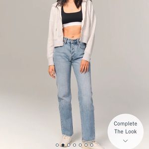 The 90s baggy low rise Abercrombie jeans